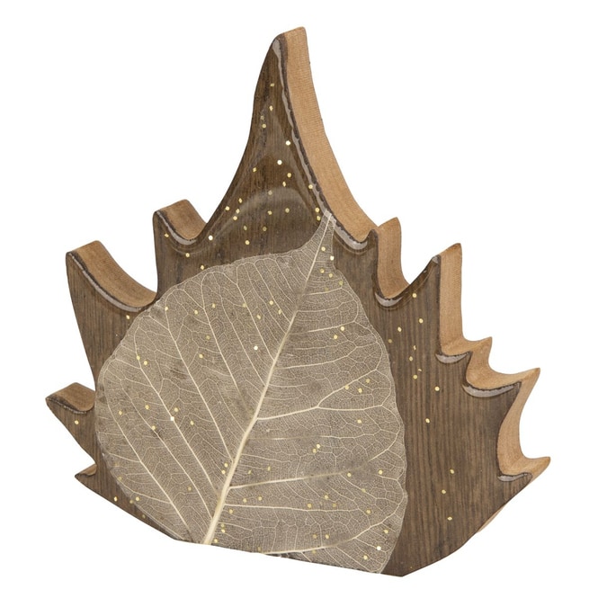 Standdeko - Herbstblatt - ca. 14,5 x 1,5 x 13,5 cm - 1 Stück