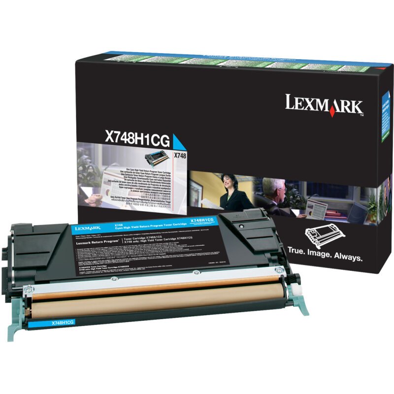 Lexmark X748H1CG Cartouche de toner 1 pièce(s) Original Cyan