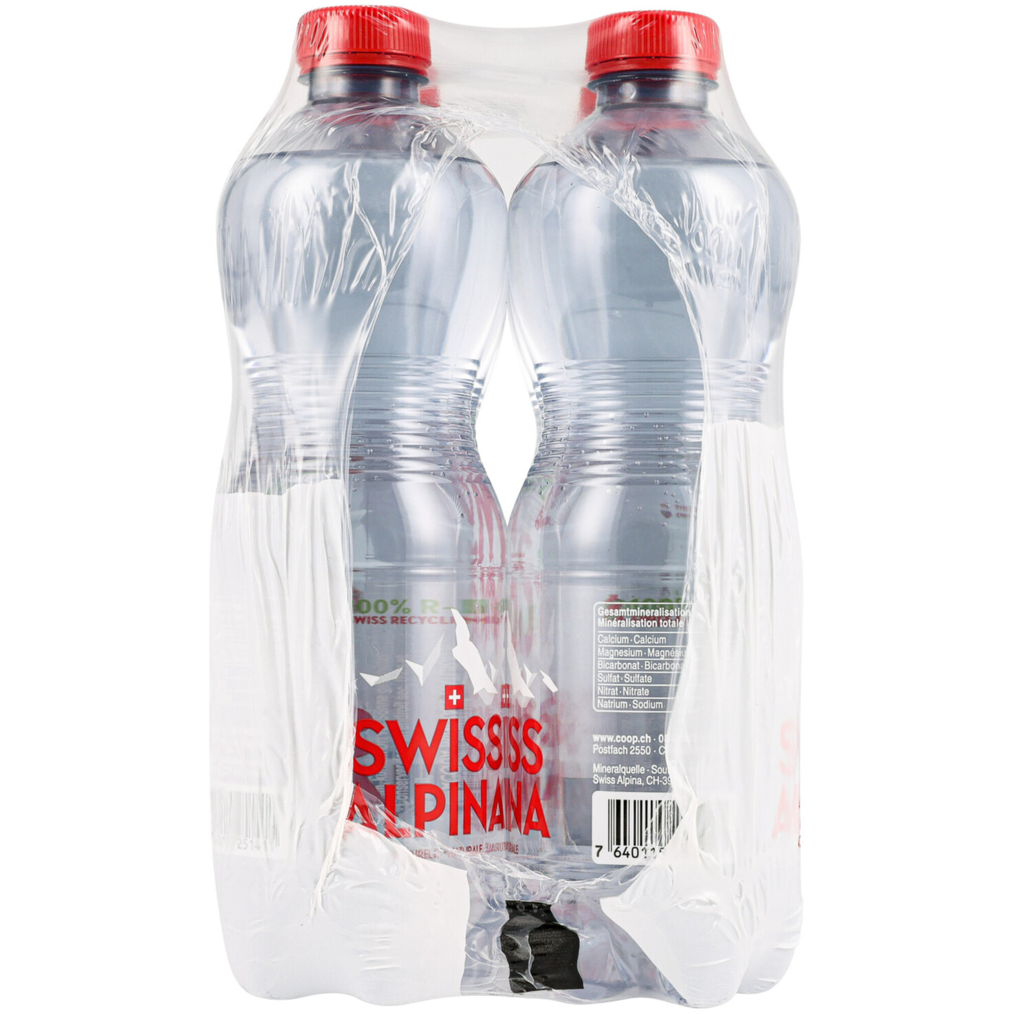 Swiss Alpina Rot Mineralwasser ohne Kohlensäure 6x50cl -300cl