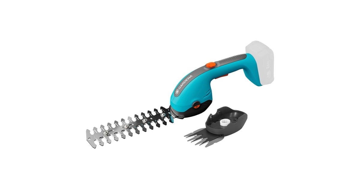GARDENAAccu-gras- en struikschaar PowerCut 20/18V P4A grasschaar  (Turquoise/grijs, Accu en oplader niet inbegrepen, POWER FOR ALL ALLIANCE)