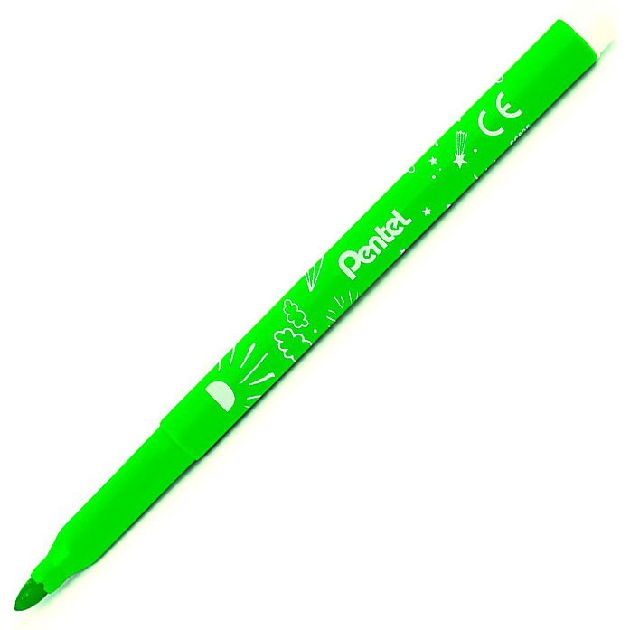 Boite de 24 feutres de coloriage pental encre ultra  lavable pointe moyenne 3,9mm
