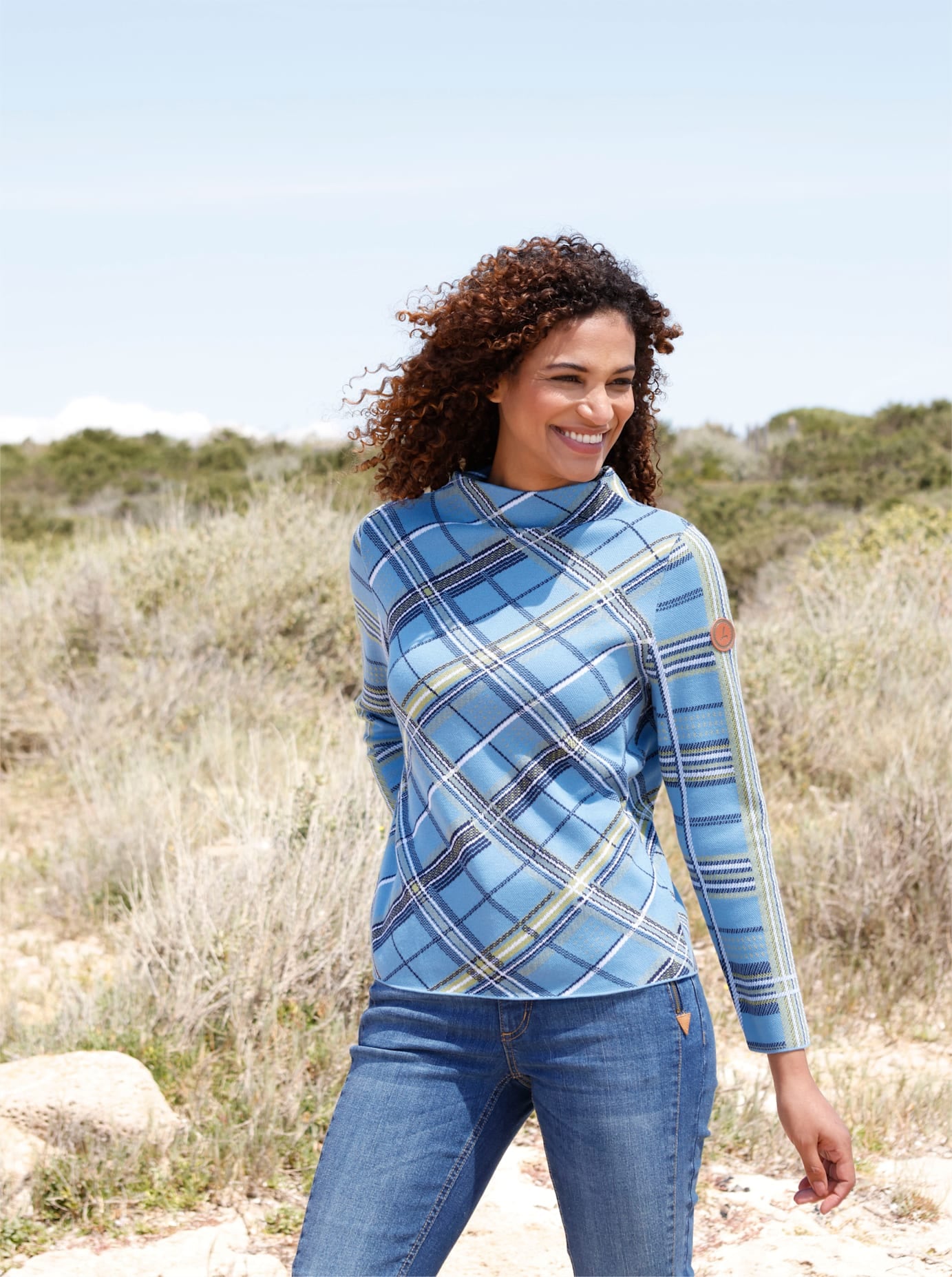 Casual Looks Stehkragenpullover »Pullover«