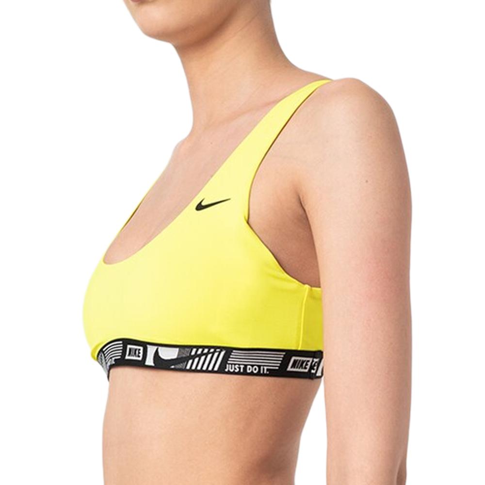 Nike Haut de maillot de bain Jaune Femme Nike Banded Bottom