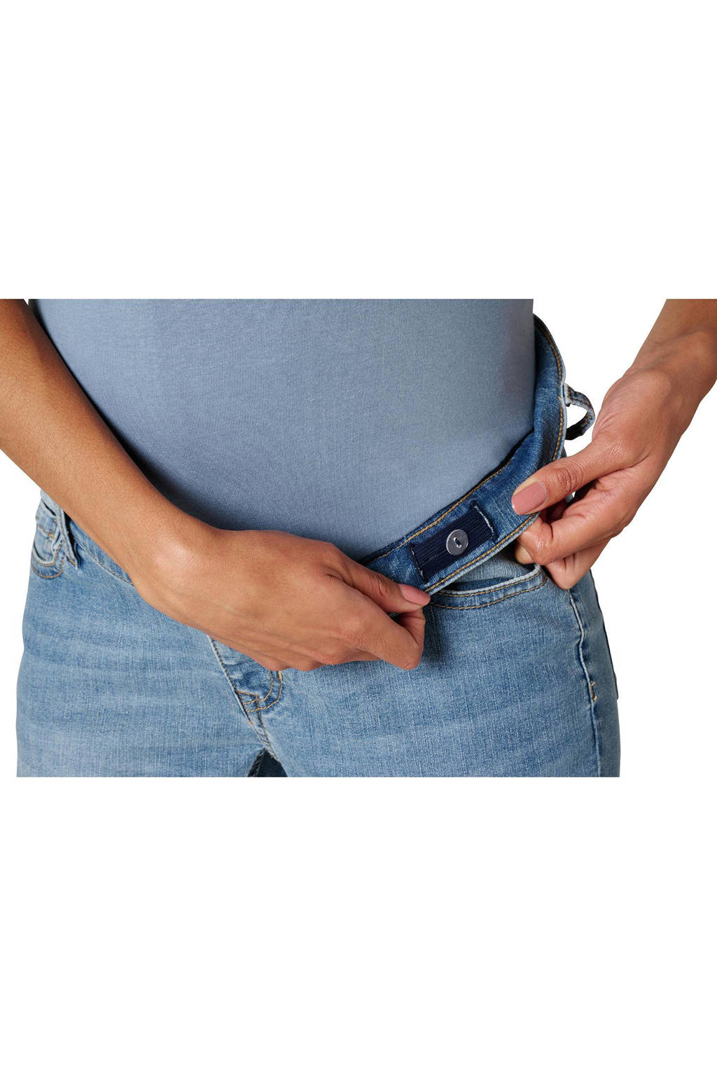 Noppies cropped zwangerschaps slim fit jeans Mila vintage blue