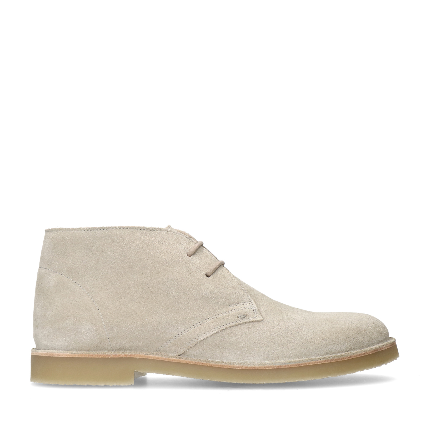 Beige suède veterboots