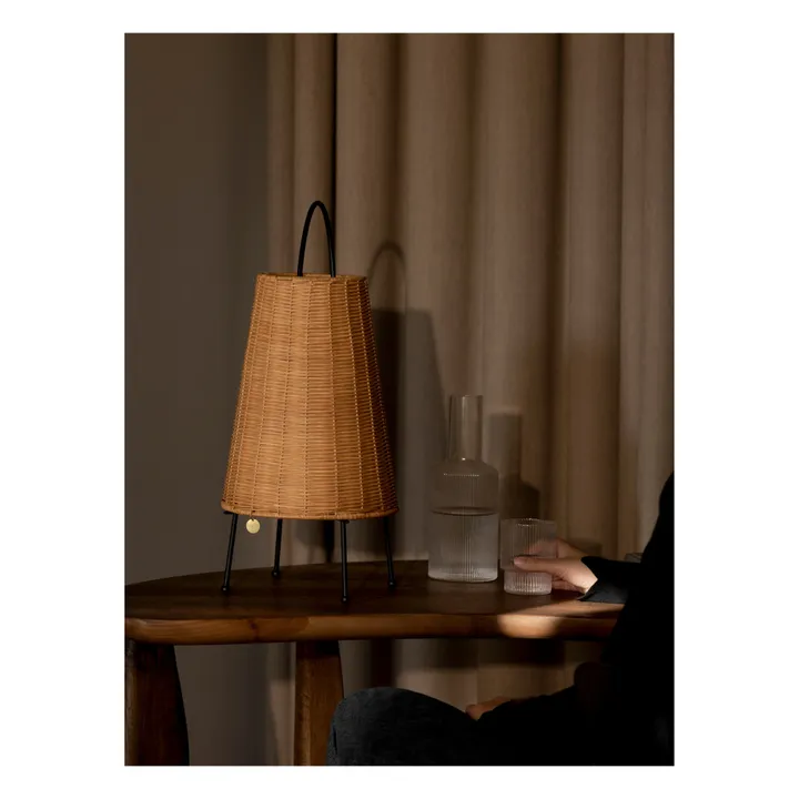 Ferm Living Lampe à poser Porti en rotin