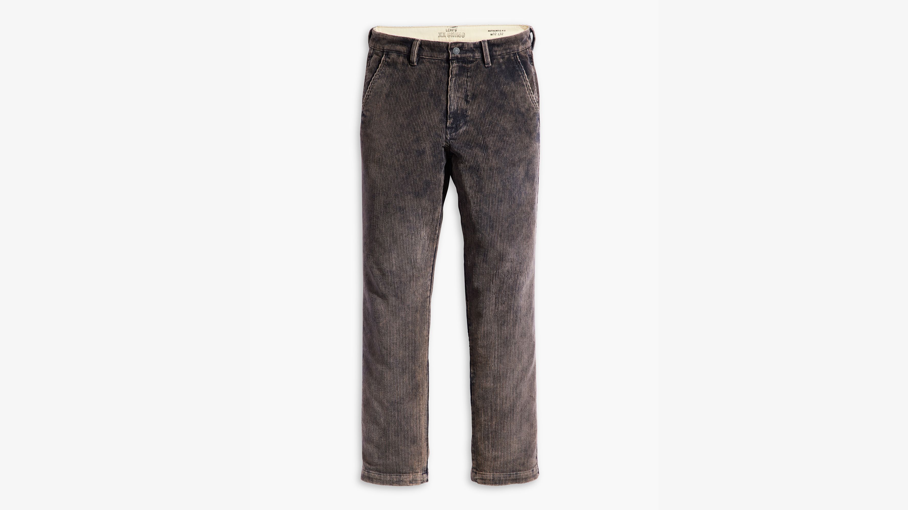 Pantalon velours XX Chino Authentic Straight - Balightic Navy 8W Snow Wash Corduroy - Bleu