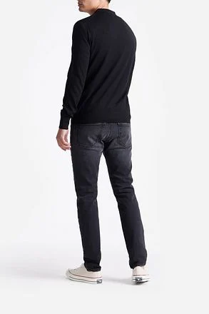 King Essentials The Robert Long Sleeve Poloshirt Merino Zwart KM111030002-C000T kopen