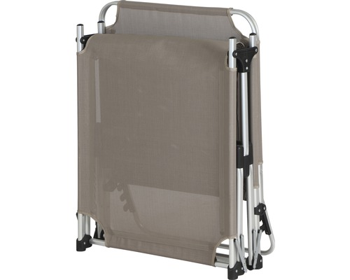 Siena Garden XXL ligstoel, taupe stof