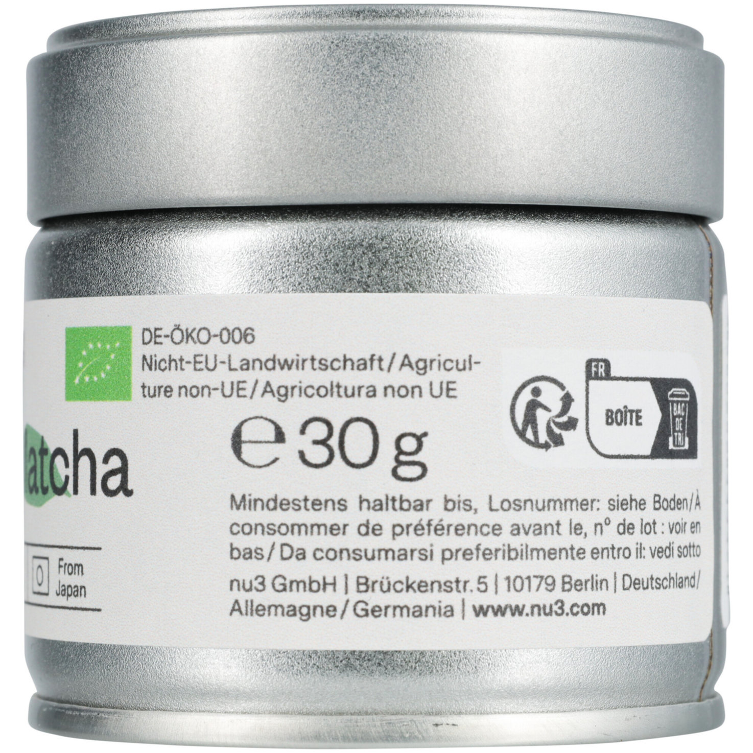 nu3 Matcha Tee