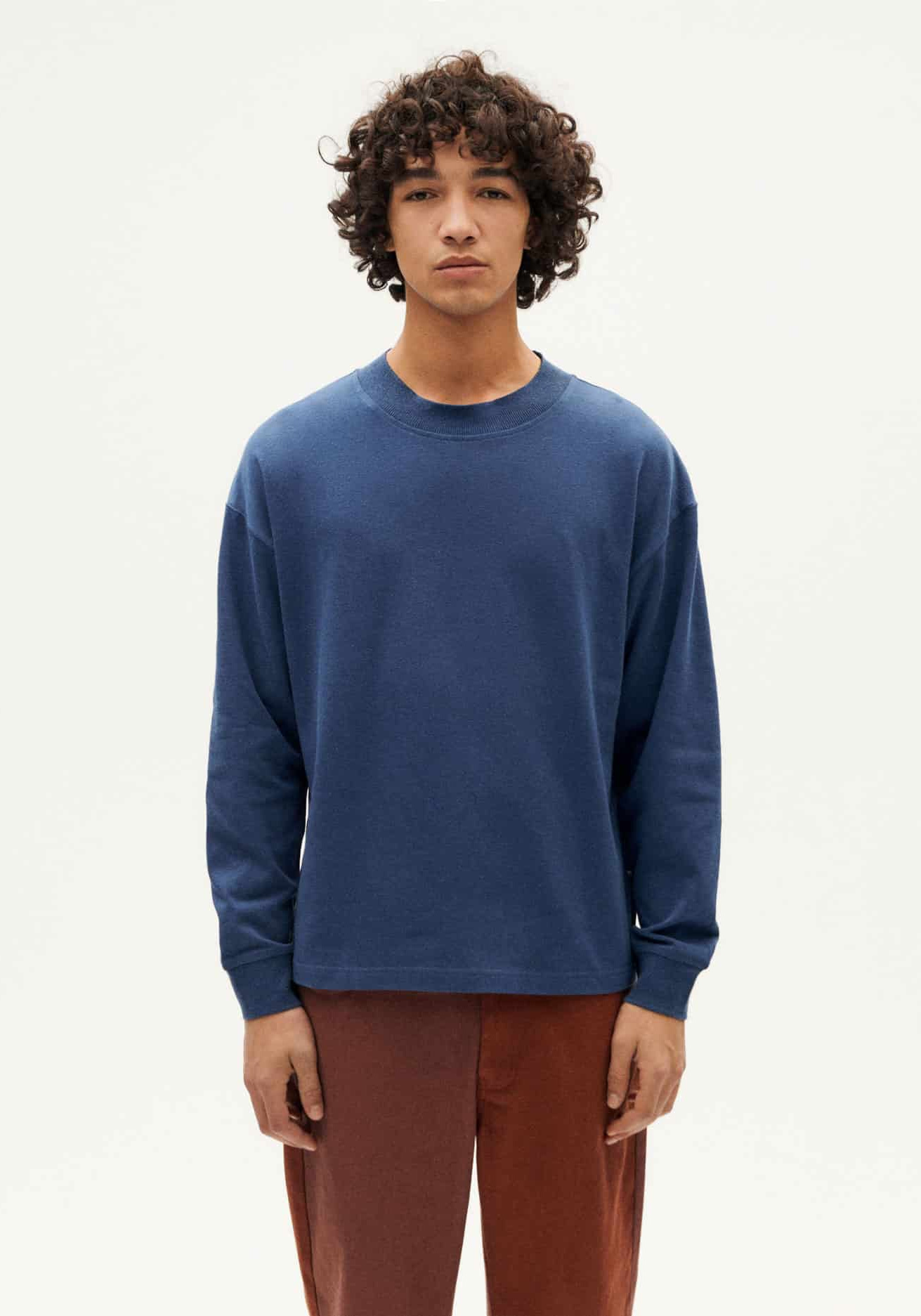 Thinking Mu Longsleeve Doug Hemp Dark Heritage Blue