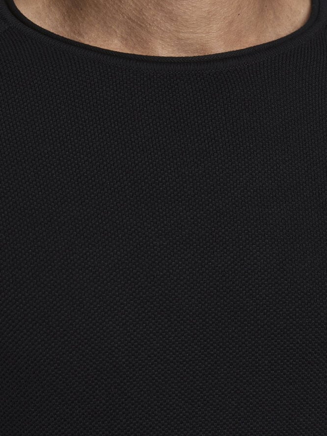 Jack & Jones JJEHILL KNIT CREW NECK NOOS Black