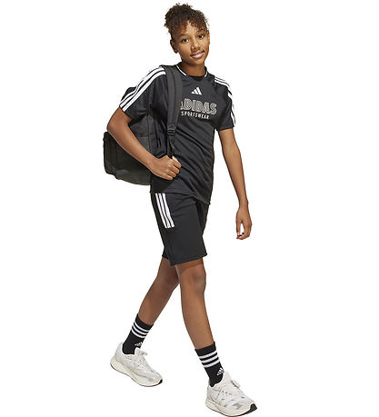 adidas Performance T-Shirt - J Hot - Black/White