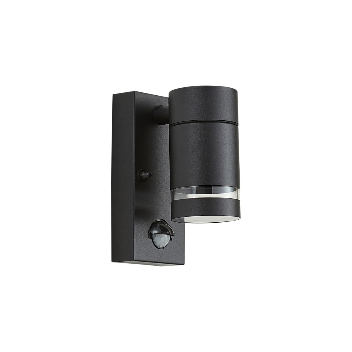 Moderne buiten wandlamp zwart IP44 met bewegingssensor - Ensam