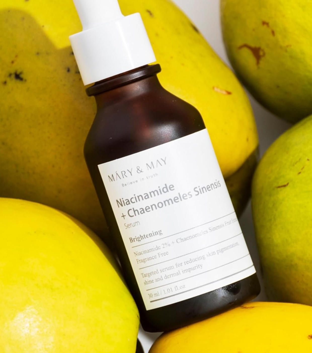 Mary & May - Sérum Facial Iluminador Niacinamide + Chaenomeles Sinensis