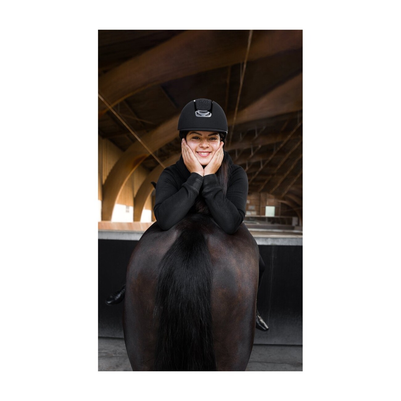 4Riders Reithelm Las Vegas Glory schwarz S - INT