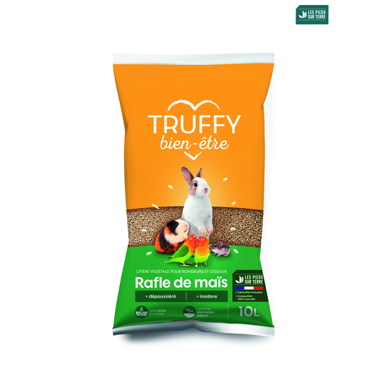 Litière végétale de maïs Truffy bien être 10L