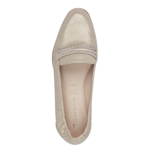 Tamaris Loafers, Champagne, 41