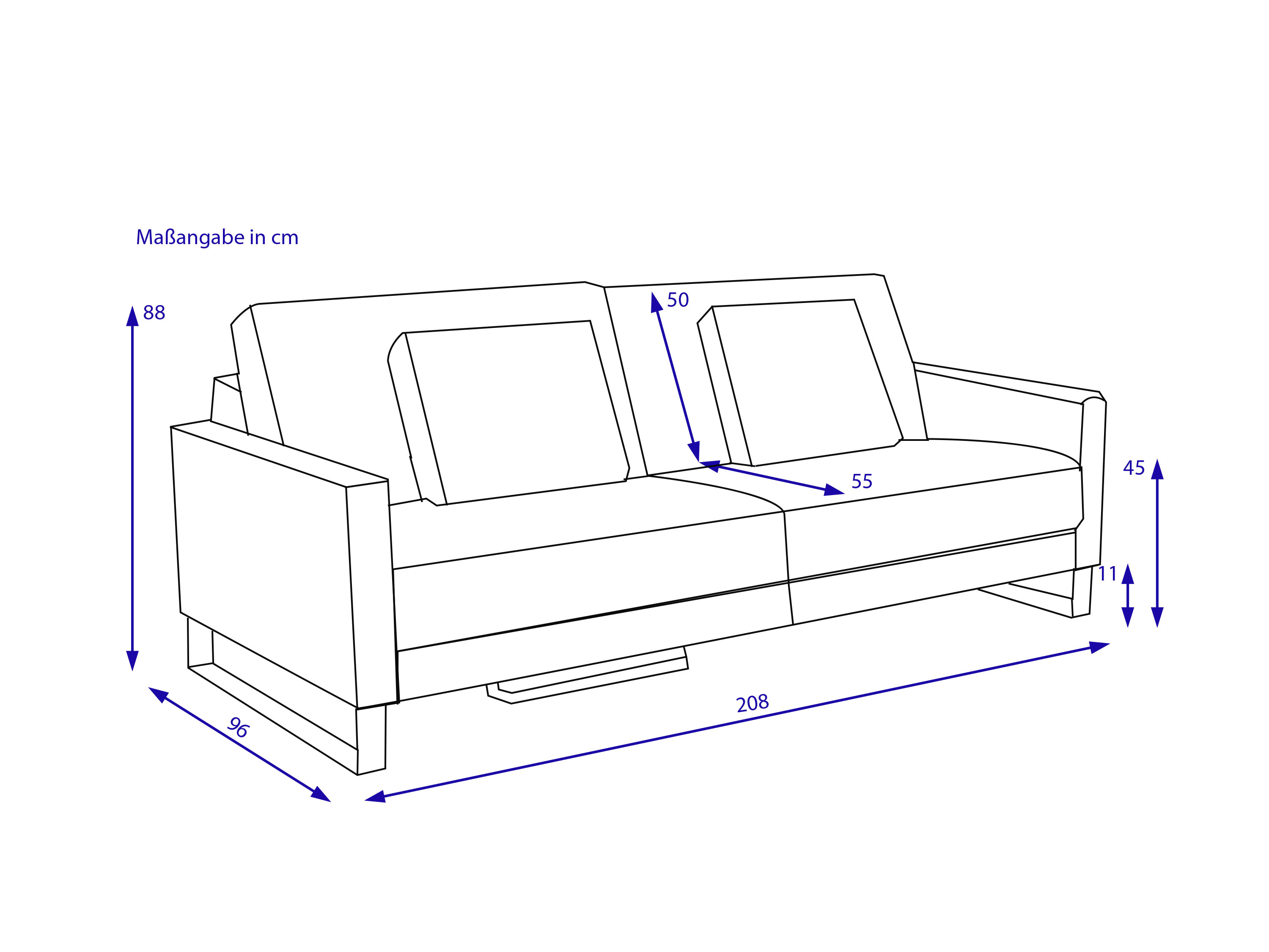 Sofabank ROLF BENZ EGO 011