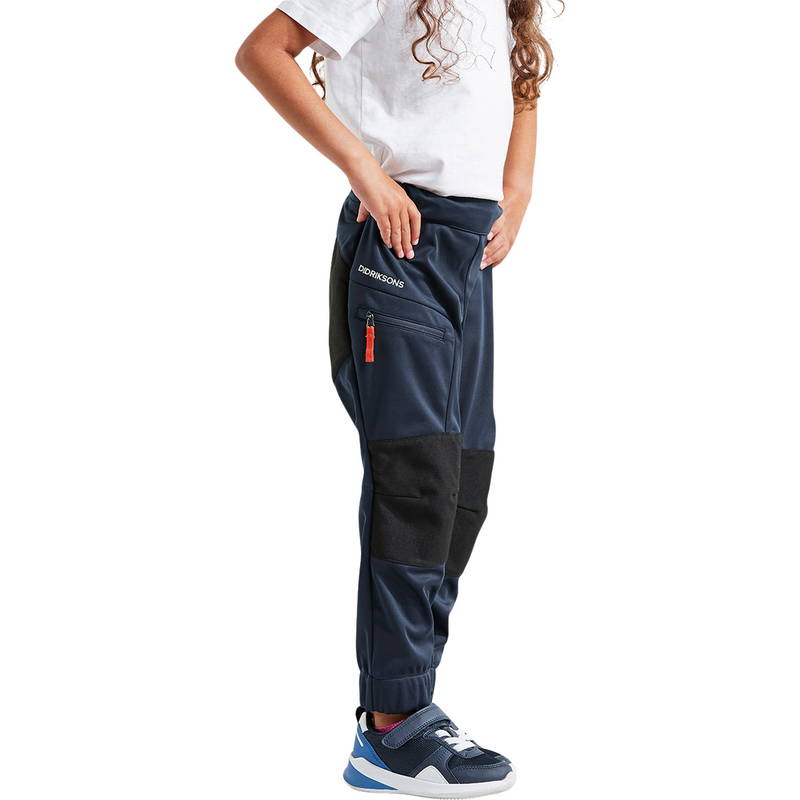 Didriksons Lövet Softshell Outdoorbukser Børn