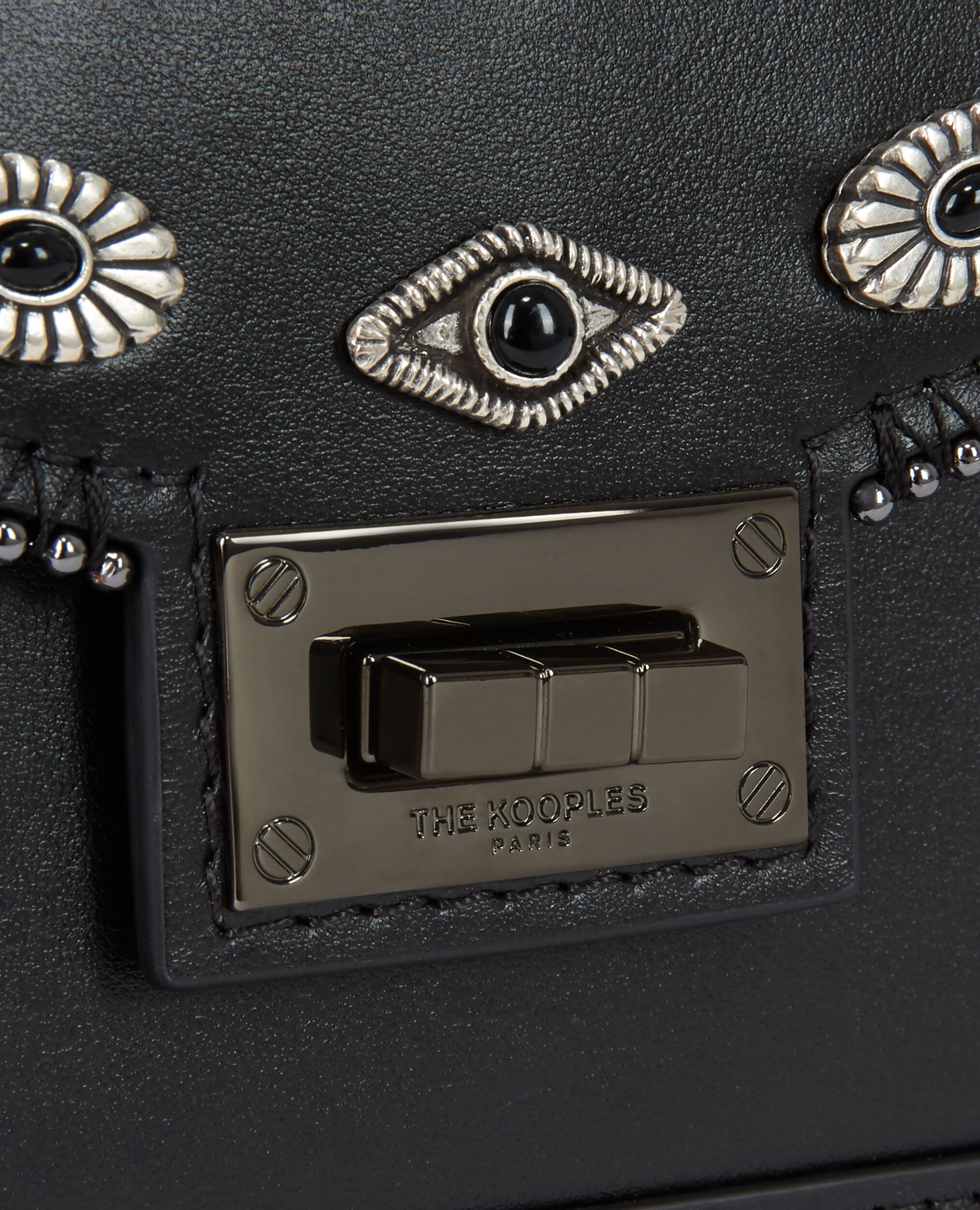 Sac Emily small en cuir noir
