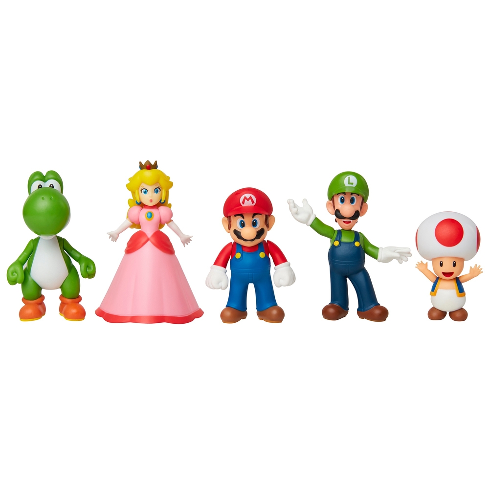 Nintendo Super Mario 6 cm Figuren 5er-Pack Mario & Freunde