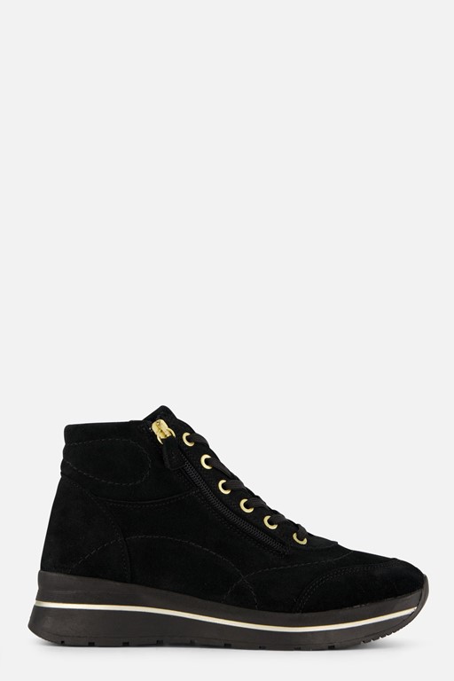 Feyn Ruby92 Veterboots zwart Suede