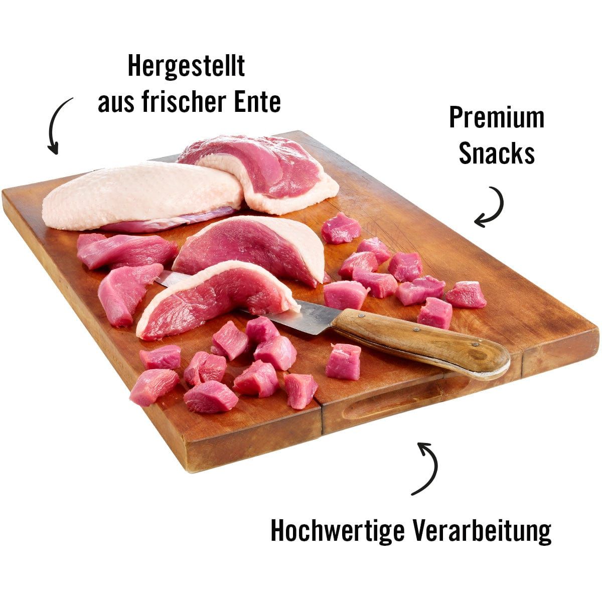 Dogs’n Tiger Adult, Junior Hunde Snacks, Wunderkind, Leckerlies, 100% Entenbrustfilet