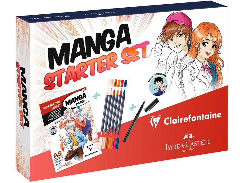 Clairefontaine Starterset Manga Manga-Kunstset in Zusammenarbeit mit Tombow