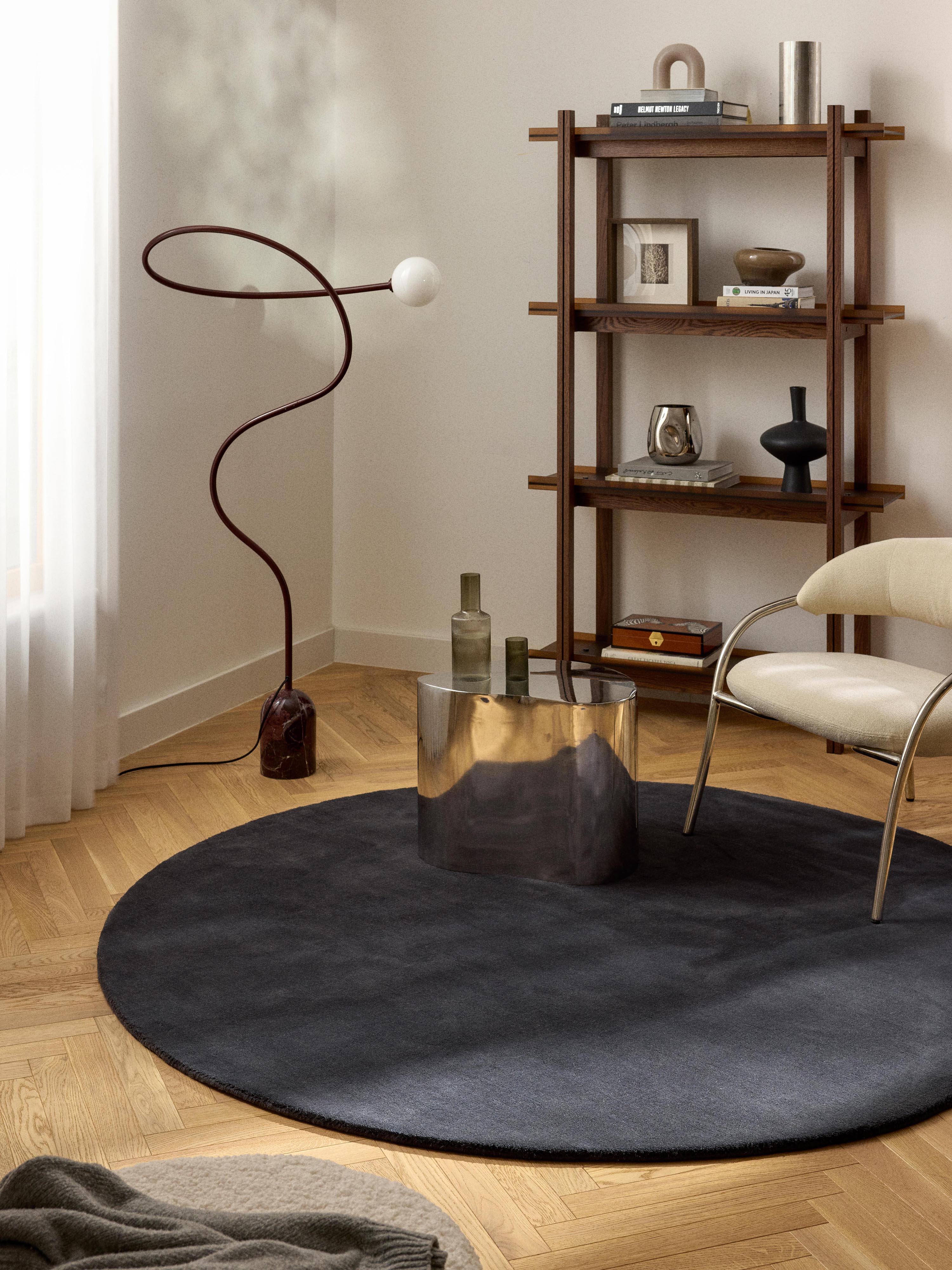 Rond wollen vloerkleed Zayne, handgeweven