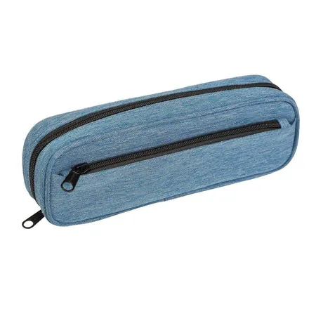 Idena Stifte-Etui mit Seitenfach, blau