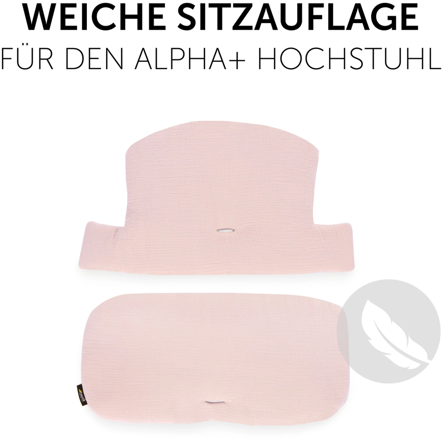 hauck Hochstuhlauflage Select Muslin Rose