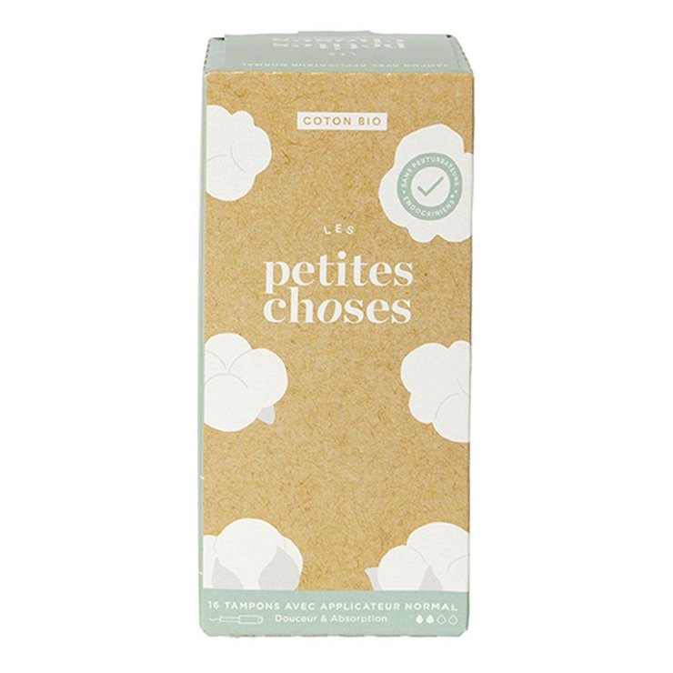 Tampons Flux Normal Avec Applicateurs Coton Bio x16 Les Petites Choses