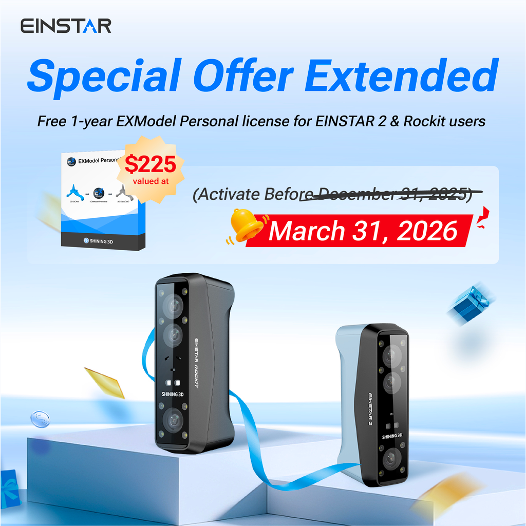Shining 3D  Einstar Rockit    Kabellose Freiheit trifft Hochpräzision