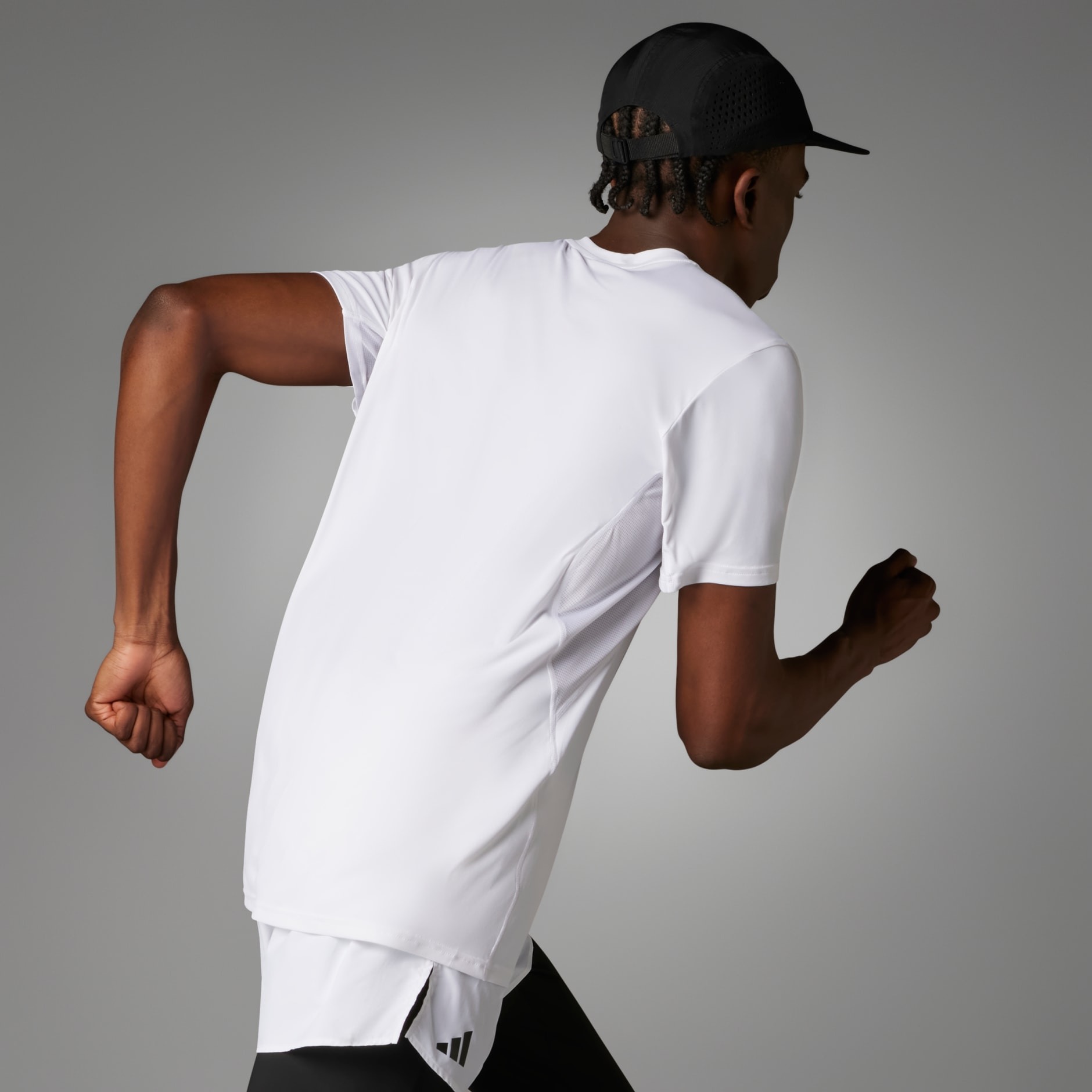 Adizero Essentials Running Tee Herre White