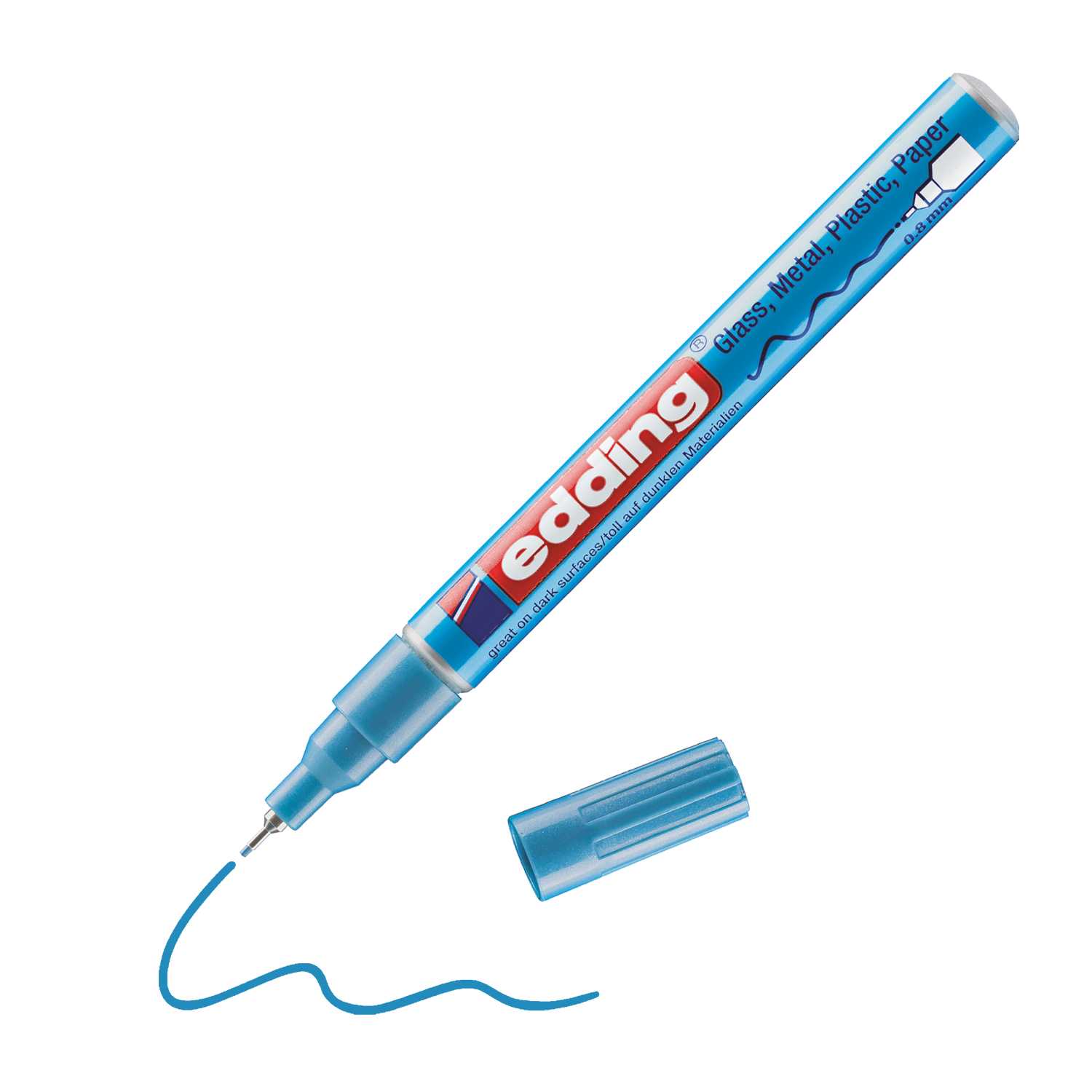 Edding Lack- und Dekomarker 780 hellblau metalic