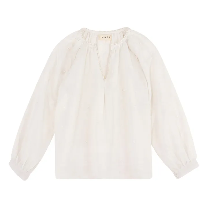 M.A.B.E. Blouse Albi Broderies | Blanc