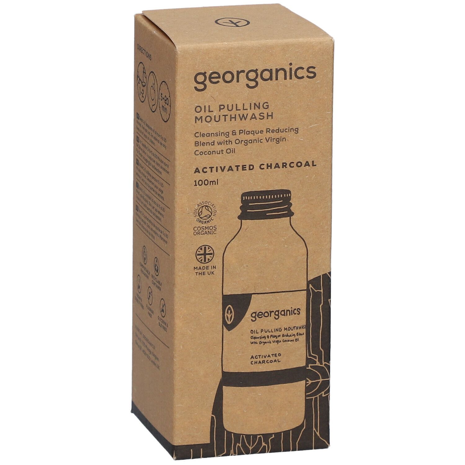 georganics Ölziehende Mundspülung Organge