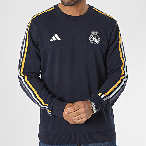 Sweat Crewneck Real Madrid IB1048 Bleu Marine