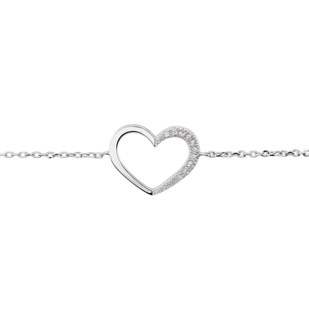 Bracelet Oflaz Argent Blanc Oxyde De Zirconium