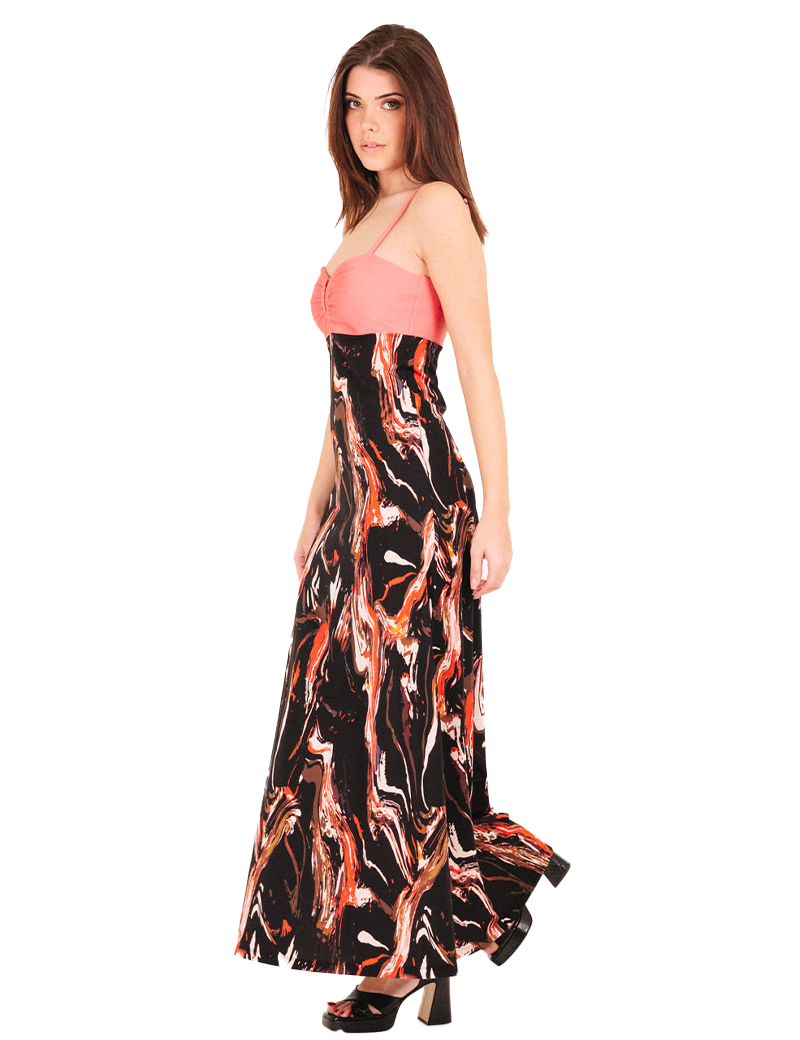 HBT ROBE CÉLIA LONGUE IMPRIMÉ