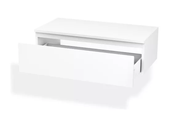 Ensemble de salle de bain 5 pièces ASTRA blanc mat/chêne miel