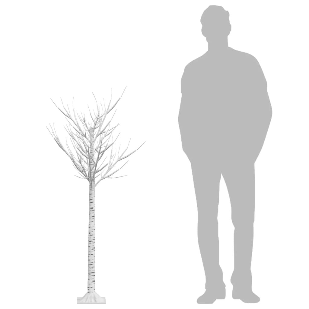 Sapin de noël 140 led blanc froid saule 1,5 m int/ext