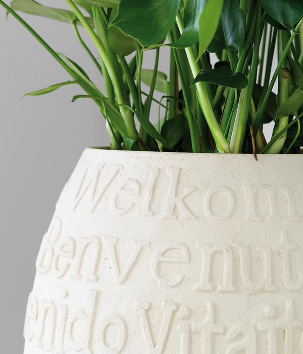 fleur ami Kunststoff-Vase Welcome, bauchig,