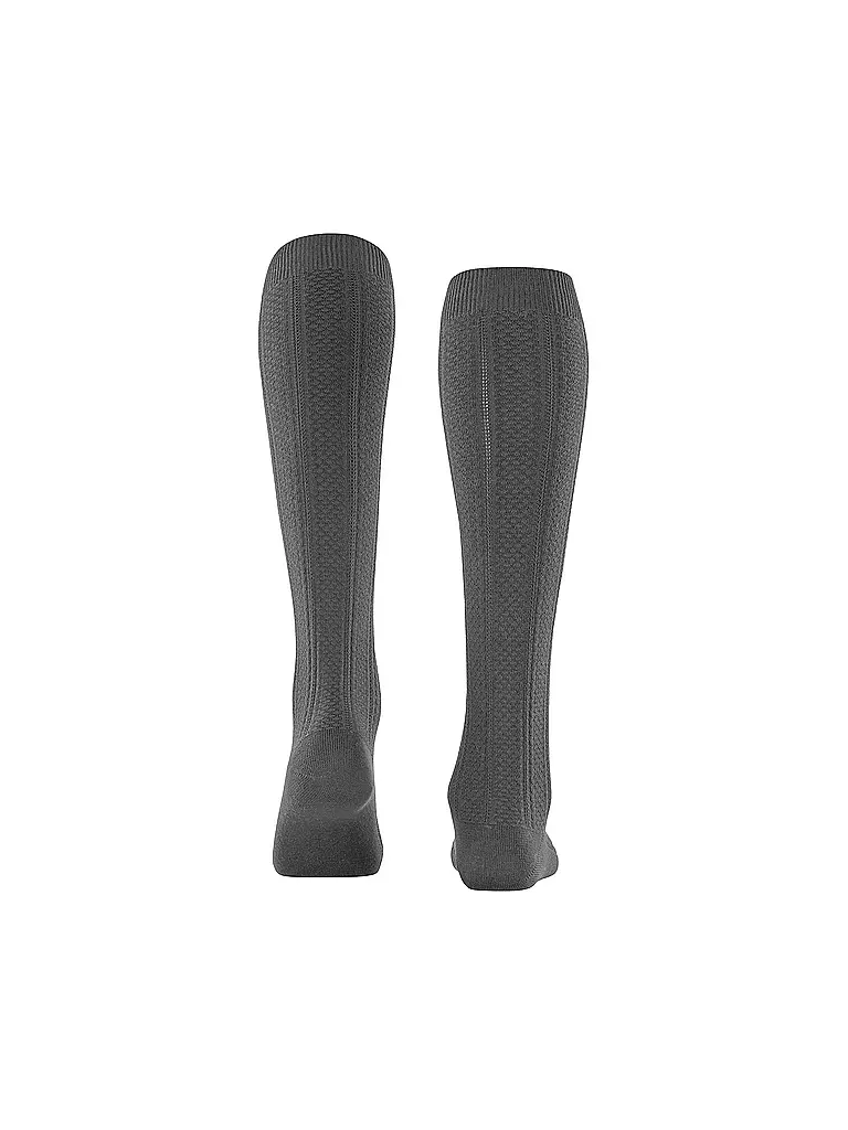 FALKE Kniestrümpfe NEEDLEPOINT dark rock grau