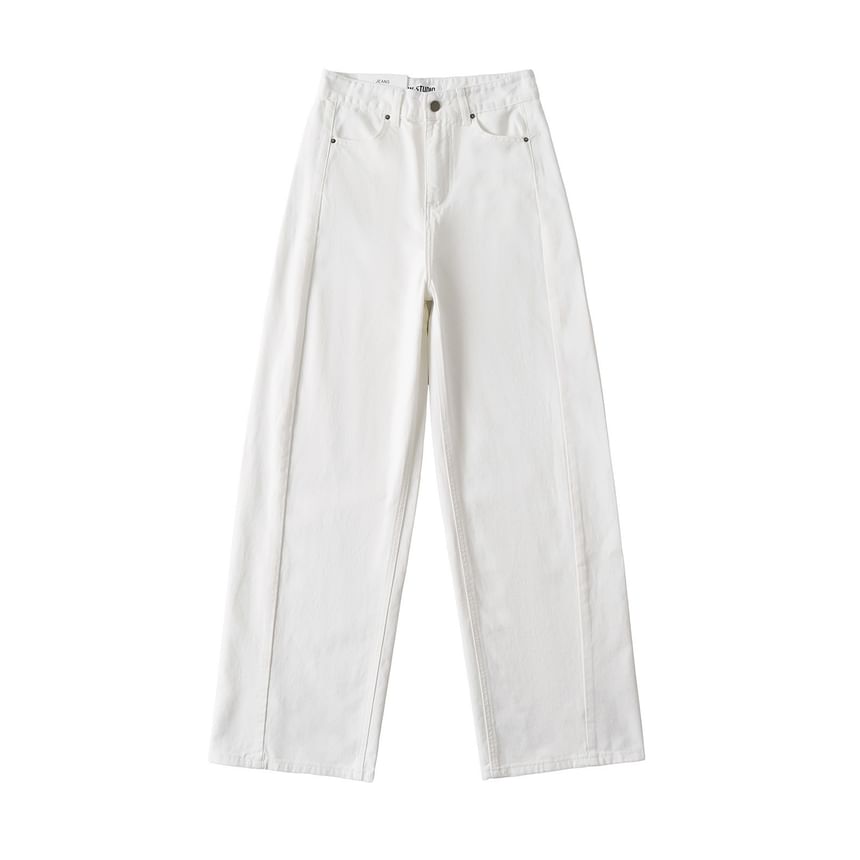 Avauntgardo - High Rise Washed Wide Leg Jeans