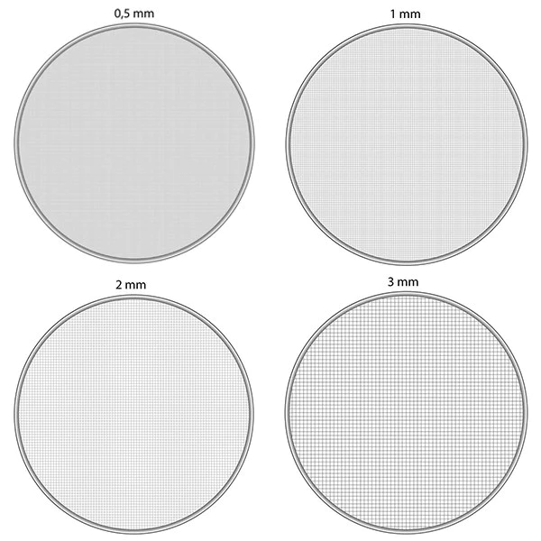 Tamis tambour inox 4 mailles interchangeables Mathon
