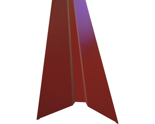 PRECIT rechte nok voor trapeziumplaat, bruinrood RAL 3011, 1000 mm x 95 mm x 95 mm