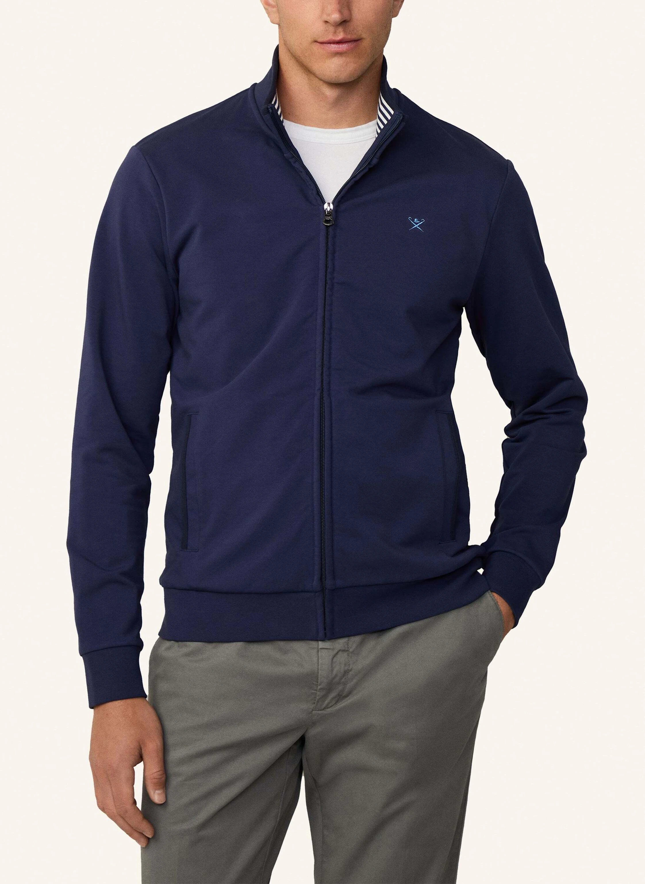 HACKETT LONDON Hoodiejacke STRIPE COLLAR FZ
