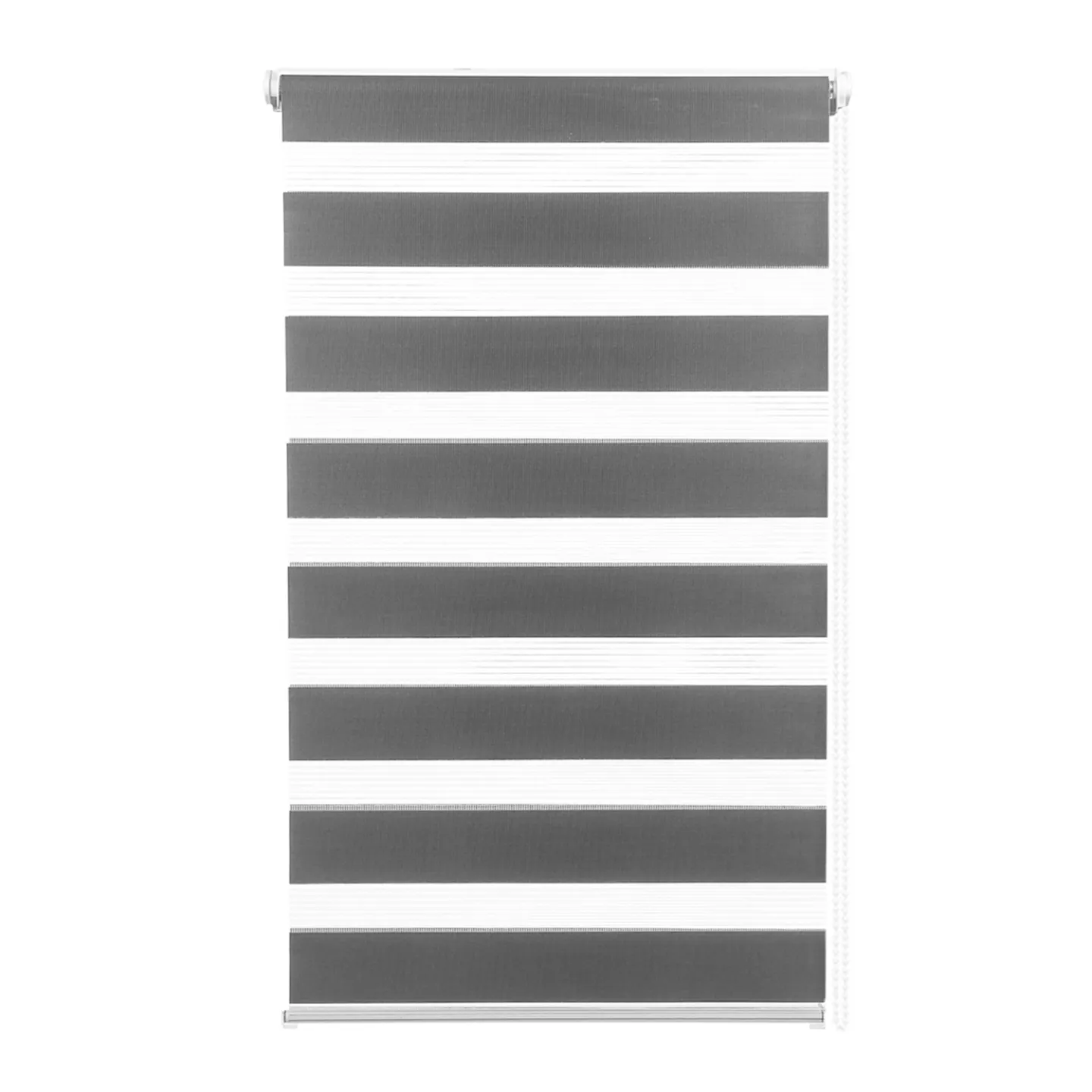 Lot de 2 stores enrouleurs zébrés jour nuit l.55 x H. max 170 CM gris